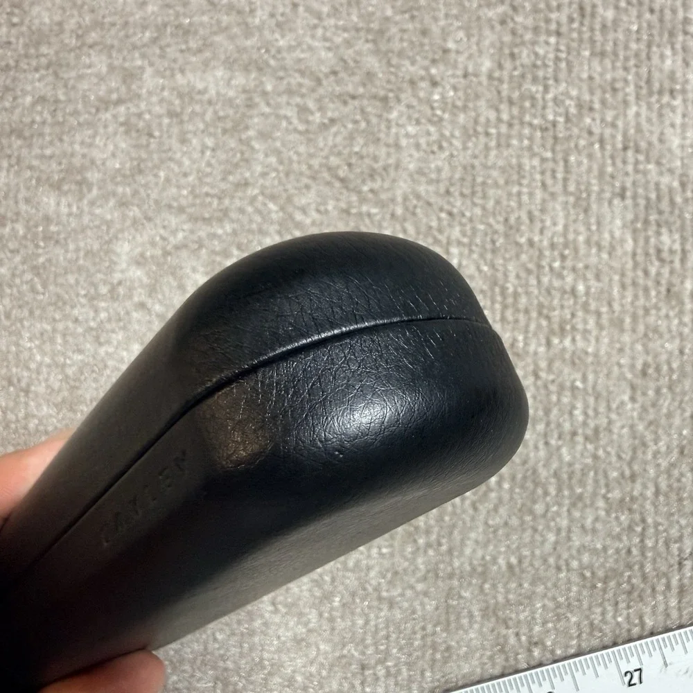 Authentic Oakley Hard Clamshell Eyeglasses Case Black Faux Leather Large EUC